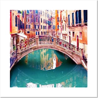 Small Bridge in Venice Posters and Art